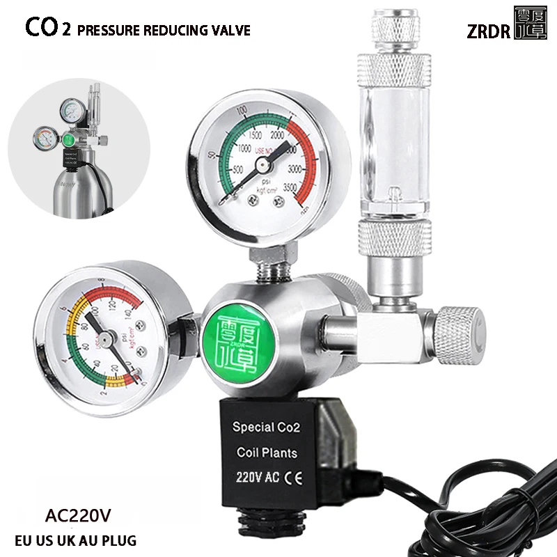 Aquarium Plant Nutrients - Akvaryum DIY CO2 Regülatörü Solenoid Kabarcık