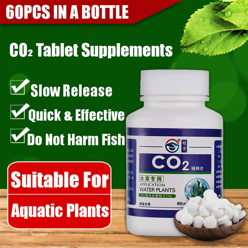 Aquarium Plant Nutrients - 60 adet Akvaryum CO2 Tablet Karbon