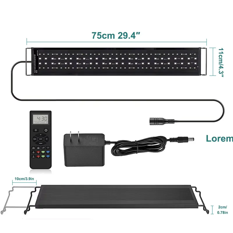 Aquarium Plant Live - SIROKA 75cm Profesyonel LED Akvaryum Lambası,