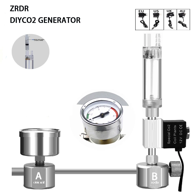 Planted Aquarium Co2 - Akvaryum DIY CO2 Reaktör Jeneratör Sistem