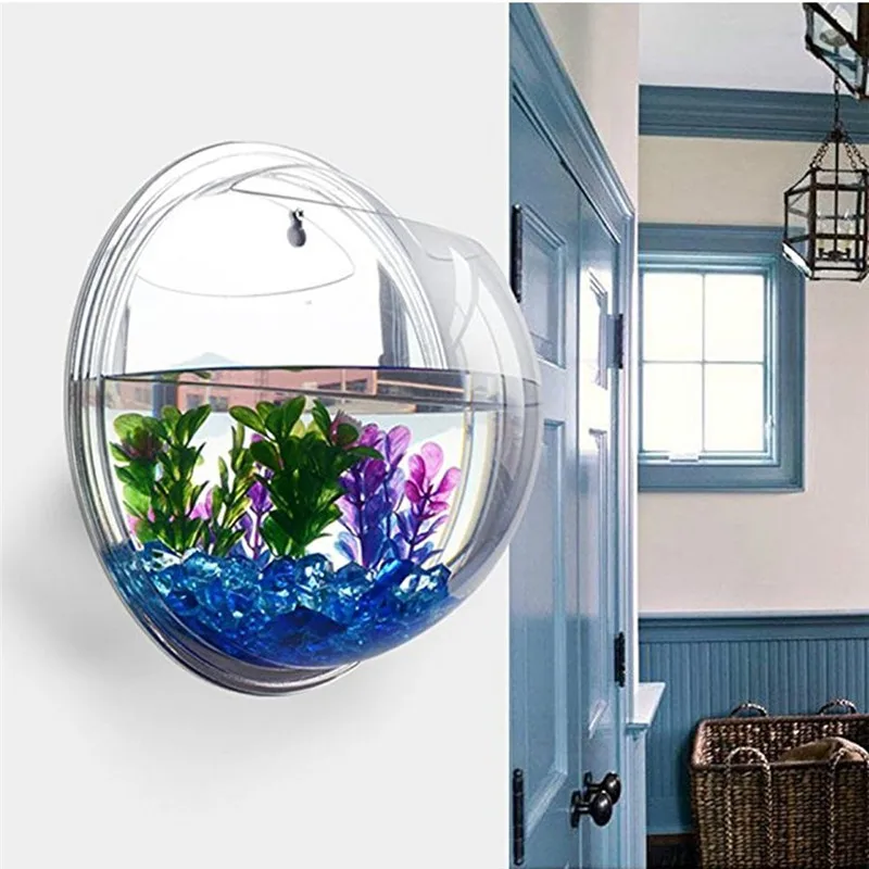 Planted Aquarium Mini - Şeffaf akrilik asılı duvar akvaryum, bitki
