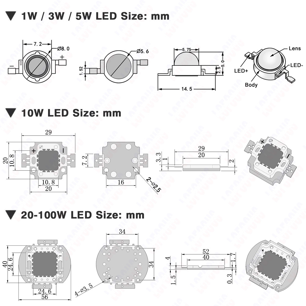 1W 3W 5W 10W 20W 30W 50W 100W  - Aquarium Planted Seeds incelemesi ve fiyatı